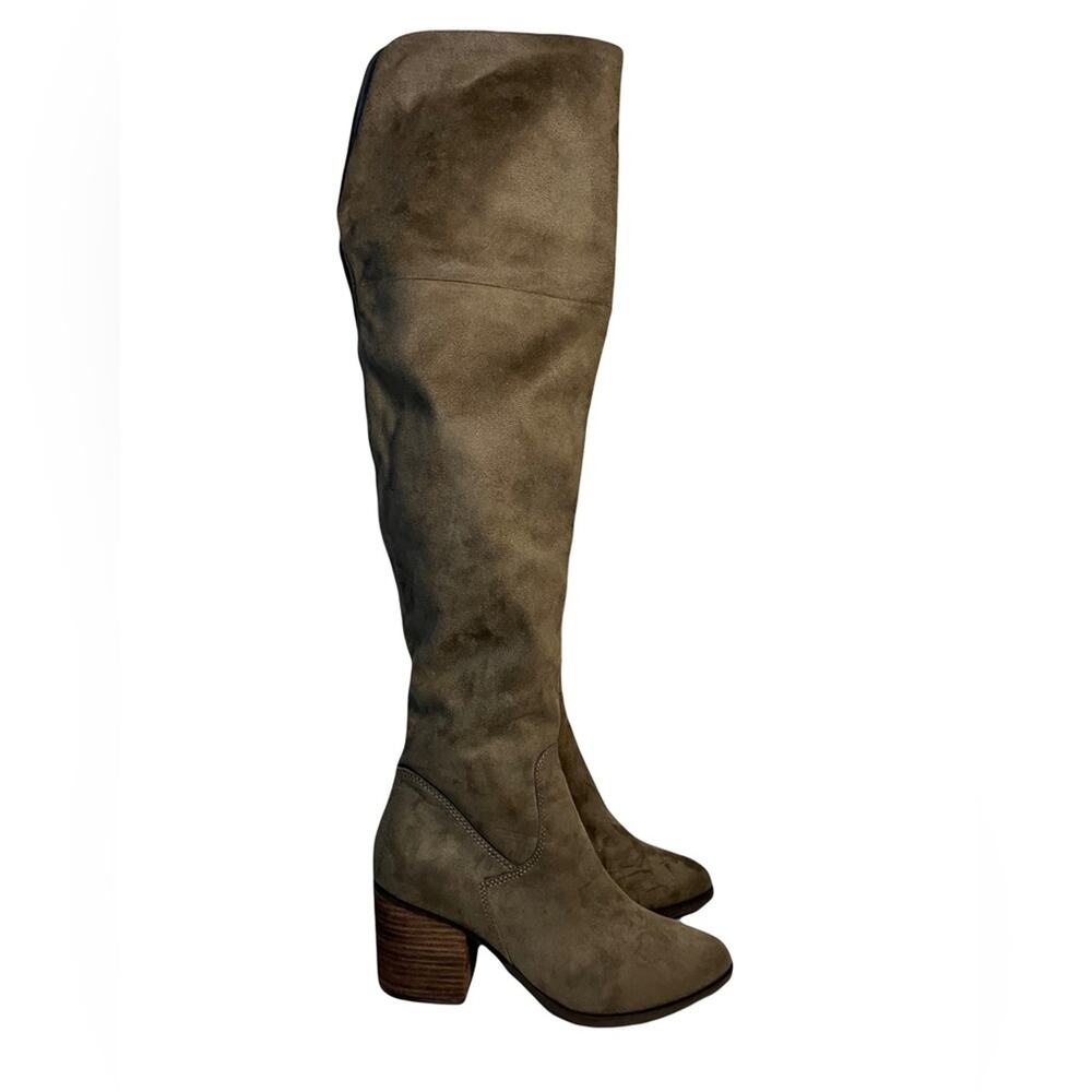 NWOT BP Luke Over-the-Knee Boot (Women) brown boots block heel chunky heel - Picture 2 of 7